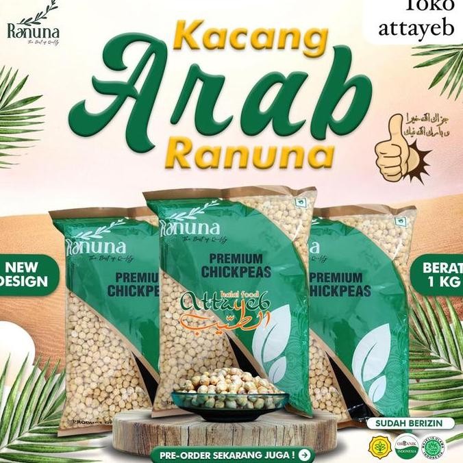 

Kacang Arab Chikpeas Roasted Premium Al Madina 1kg High Quality Kacang Jagung Kupas Bersih Roasted Madina