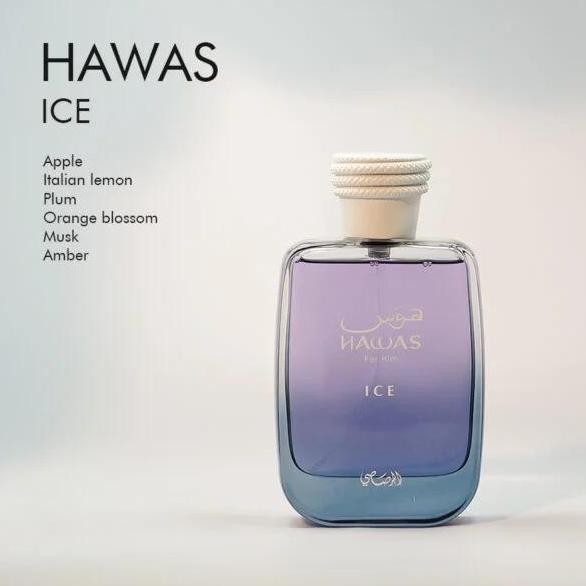 Rasasi Official Store,Rasasi Hawas Ice for Him EDP For Men 100ml,Hawas Ice For Him 100 ML/parfum haw