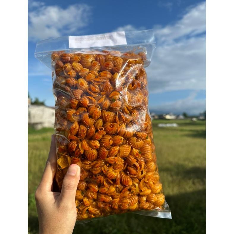

ID | 1 KG MAKARONI KERANG PEDAS GURIH DAUN JERUK - TIDAK KERAS 100%