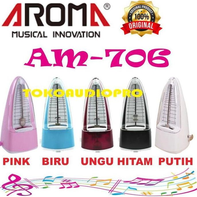 TERBARU Aroma AM706 Mechanical Metronome Analog Metronome Aroma AM-706 Metronome Piano