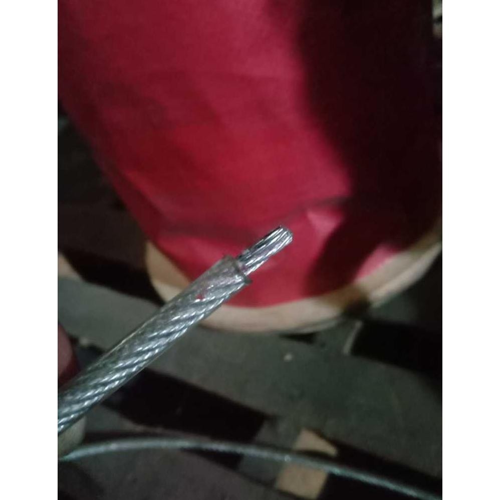 1 ROLL Kawat Seling Galvanis Lapis PVC 1.5x2MM / Wire Rope PVC 1.5x2MM
