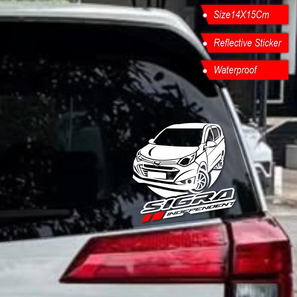 Stiker Variasi Kaca Mobil Daihatsu Sigra 2018 AST