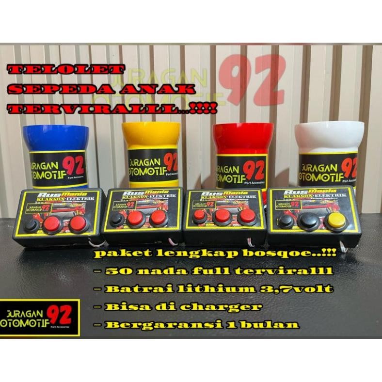 ''Terlaris" Klakson Sepeda Basuri / Klakson Sepeda Charger / Klakson Telolet Sepeda Murah