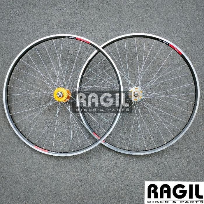 Wheelset Sepeda 700 Araya 700C Doltrap Fixie Balap Road Bike Federal Velg Rims Rim Ar719 719 Hub Fre