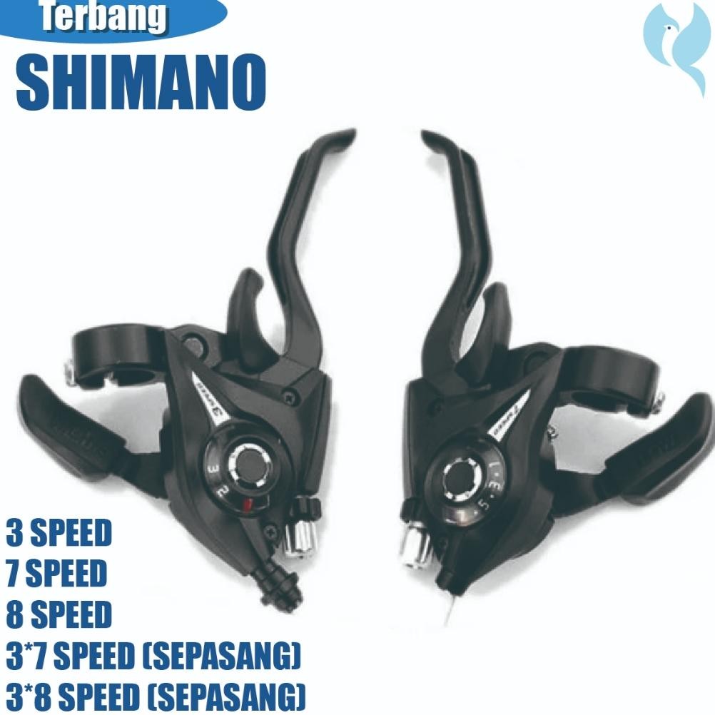 Murah Shier Operan Gigi Sepeda Mtb 3*7 Handle Alloy Kiri Kanan Handel Sier Federal Gunung Dewasa