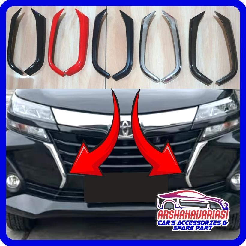 List Lis Garnish Bumper Bemper Grill Depan Avanza Veloz & Xenia 2019-2021 AST