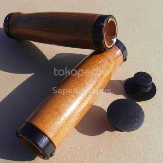 TERMURAH Handgrip sepeda coklat type lock merk velo handle hand grip sepeda