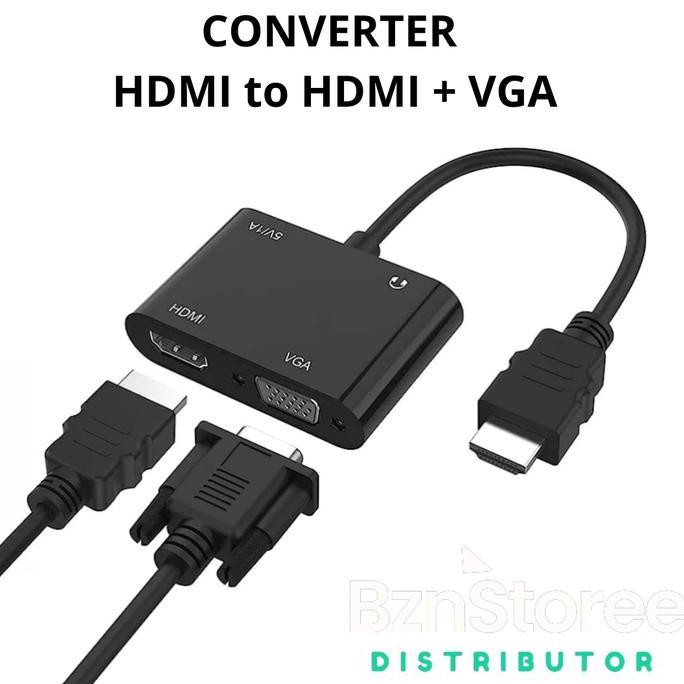 ] HDMI to VGA HDMI Konverter VGA HDMI Splitter Extend