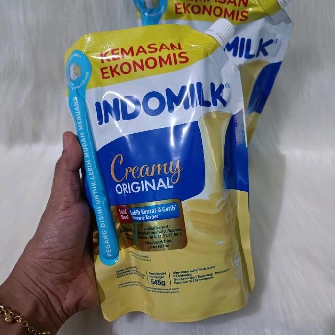 

JH8 (PAKET 2 POUCH) INDOMILK Susu Kental Manis Minuman Creamy Putih 545gr