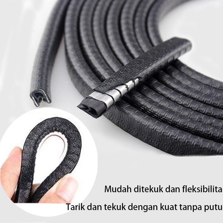 Karet pintu mobil / list pelindung pintu mobil universal pengaman aksesoris mobil AST