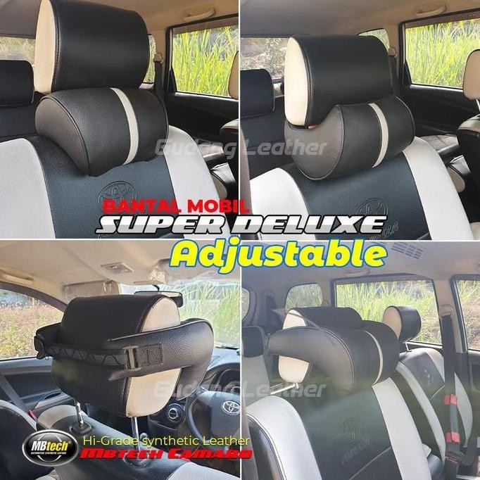 Bantal Leher Kepala Kulit MBTECH Jok Kursi Mobil Innova High Quality ASLI