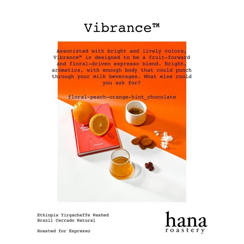 

JH8 Vibrance Espresso Blend - 200 gr - Specialty Coffee - Hana Roastery