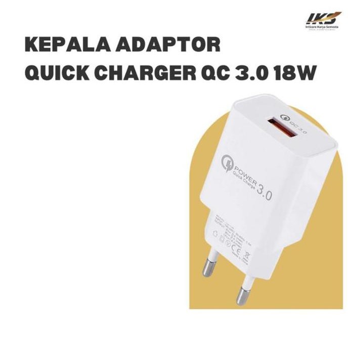 populer] Kepala Charger Quick Charger QC 3.0 18W ORI