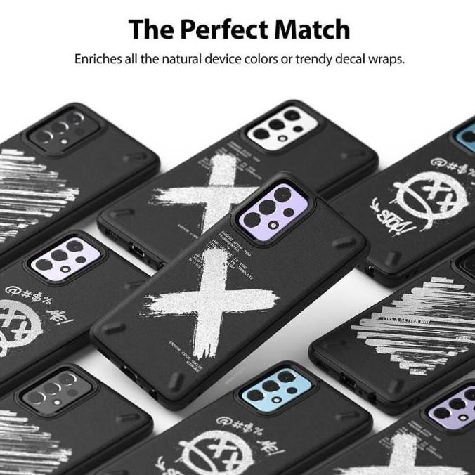 (Expert) Ringke Samsung Galaxy A52 Fusion X Onyx Softcase Anti Crack Military