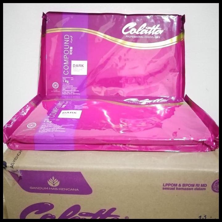 

Terlaris Colatta Dark Compound/ Coklat Blok 1Kg Good Quality