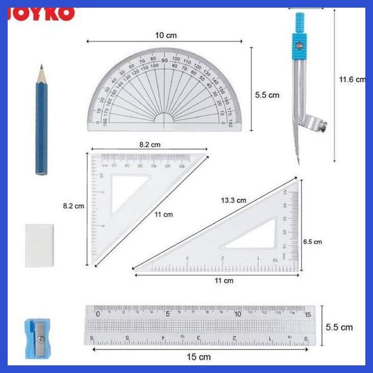 

( SEKOLAH / LUKIS ) READY JOYKO MATHEMATICAL SET MS-82 | JANGKA (SENI / MENGGAMBAR / ART / KERAJINAN ) PRIVASI AMAN