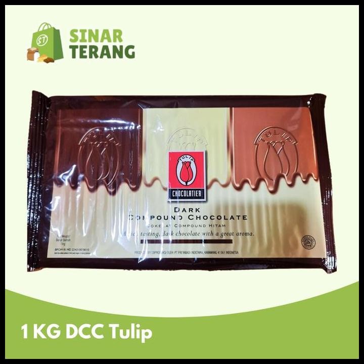 

Terlaris Dark Chocolate Compound Tulip 1Kg / Cokelat Batang Tulip Dcc 1 Kg Good Quality