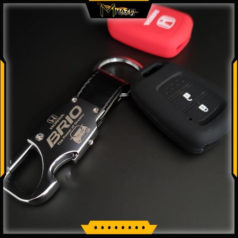 GANTUNGAN KUNCI MOBIL LOGO HONDA BRIO AST
