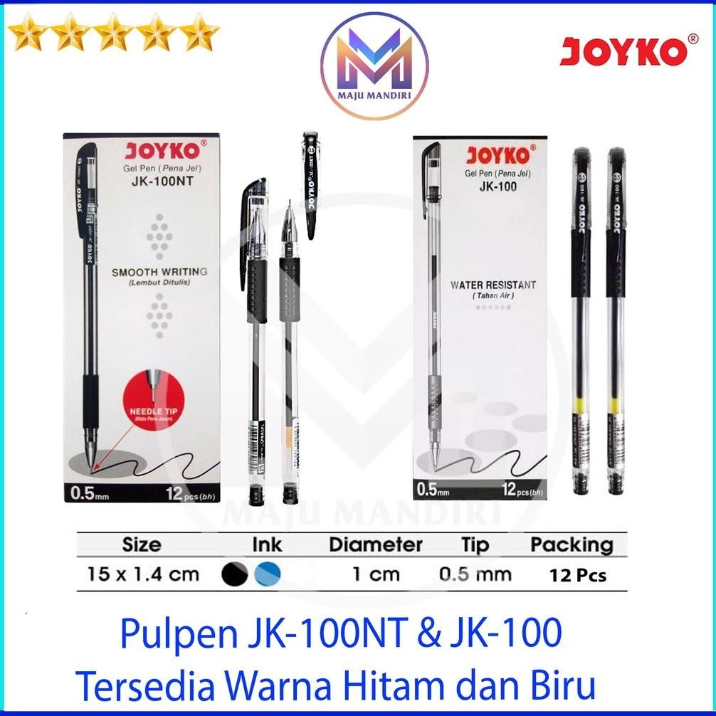 

Pen Gel Joyko JK 100 - Pulpen JK100 NT / GelPen JK-100 0.5 mm Pen Cair DiM