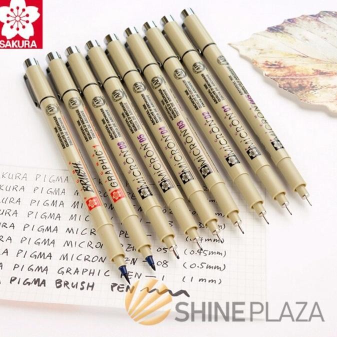 

Sakura Pigma Micron Drawing Pen - Pulpen Spidol Gambar Hitam 0.03 0.05 0.1 0.2 0.3 0.4 0.5 0.8 1.0 Brush DiM