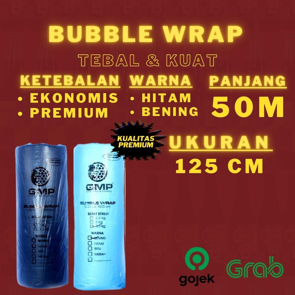 

Bubble Wrap Premium 125 CM x 50 METER Tebal & Kuat DiM