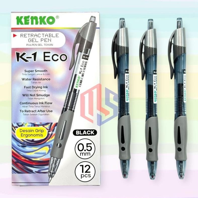 

Pulpen / Ballpoint / Pen Gel Kenko K-1 Eco (12 Pcs) DiM
