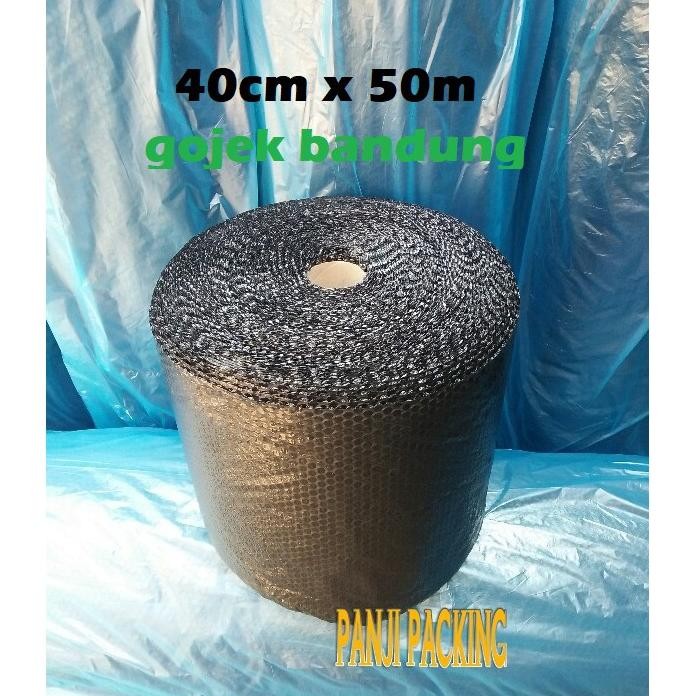 

Bubble wrap Hitam 40cm x 50m plastik bublewrap roll Bandung babel kuat DiM