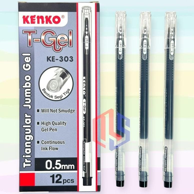 

Pulpen / Ballpoint / Pen Gell T-Gel Kenko KE 303 (12 Pcs) DiM