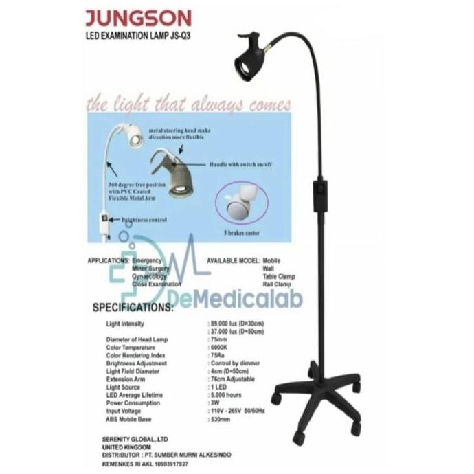 Lampu Periksa Examination Lamp Jungson LED JS-Q3 Lampu Tindakan