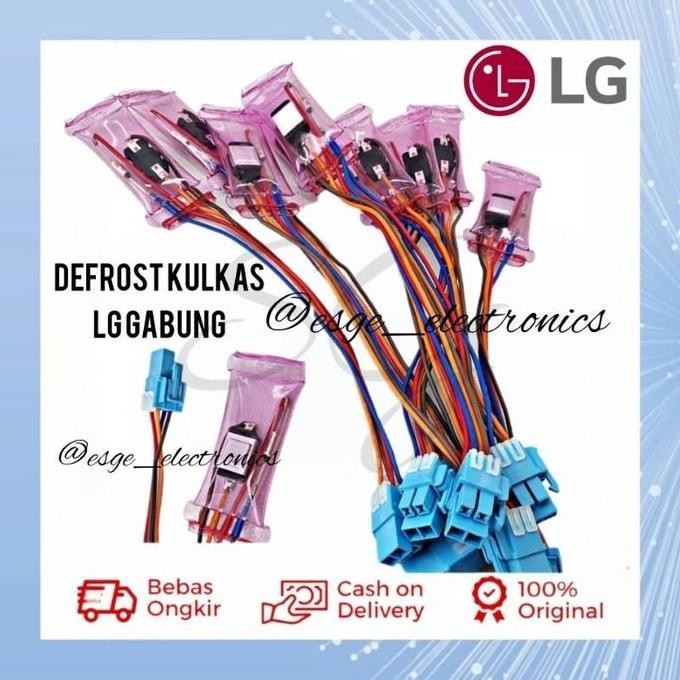 best produk] ORIGINAL DEFROST KULKAS LG GABUNG 4 KABEL DEFROST BIMETAL FUSE KULKAS LG DALAM LUAR LG 