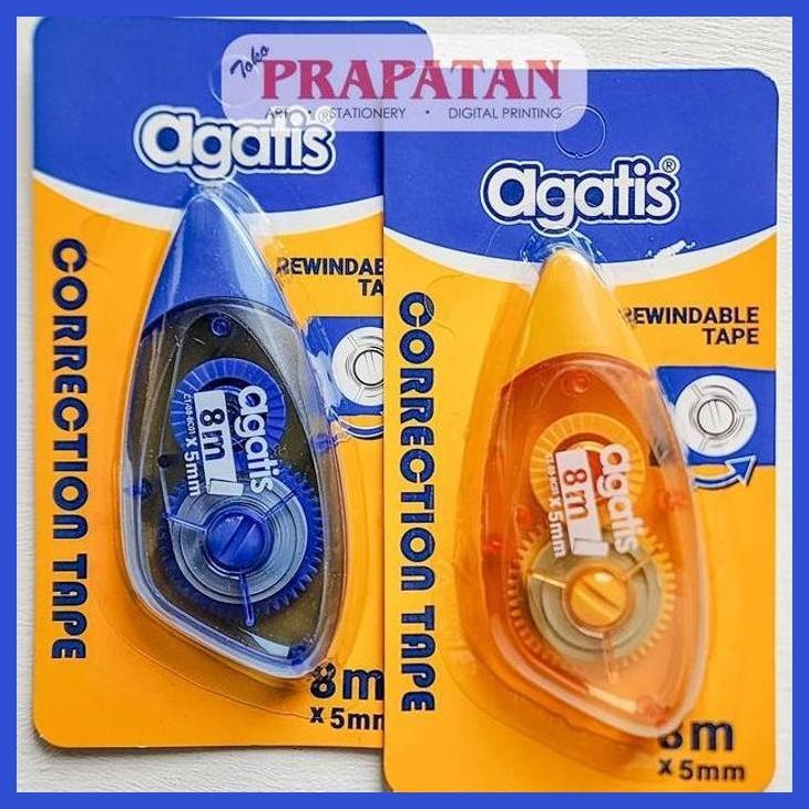 

( SEKOLAH / LUKIS ) SALE AGATIS CORRECTION TAPE | TIP EX KERTAS (SENI / MENGGAMBAR / ART / KERAJINAN ) PACKING AMAN