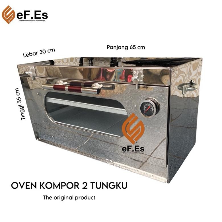 OVEN KOMPOR 2 TUNGKU OVEN TANGKRING STAINLES STELL