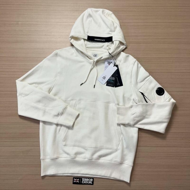 Hoodie Cp Company Diagonal Raissed Gauze White Originals Bnwtip By Certilogo Terlaris Best Quality 1