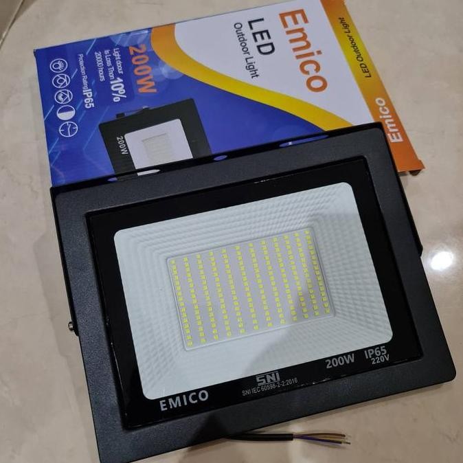 Lampu Sorot 200W Putih Emico/Lampu Tembak Led 200 Watt Ip65 Emico
