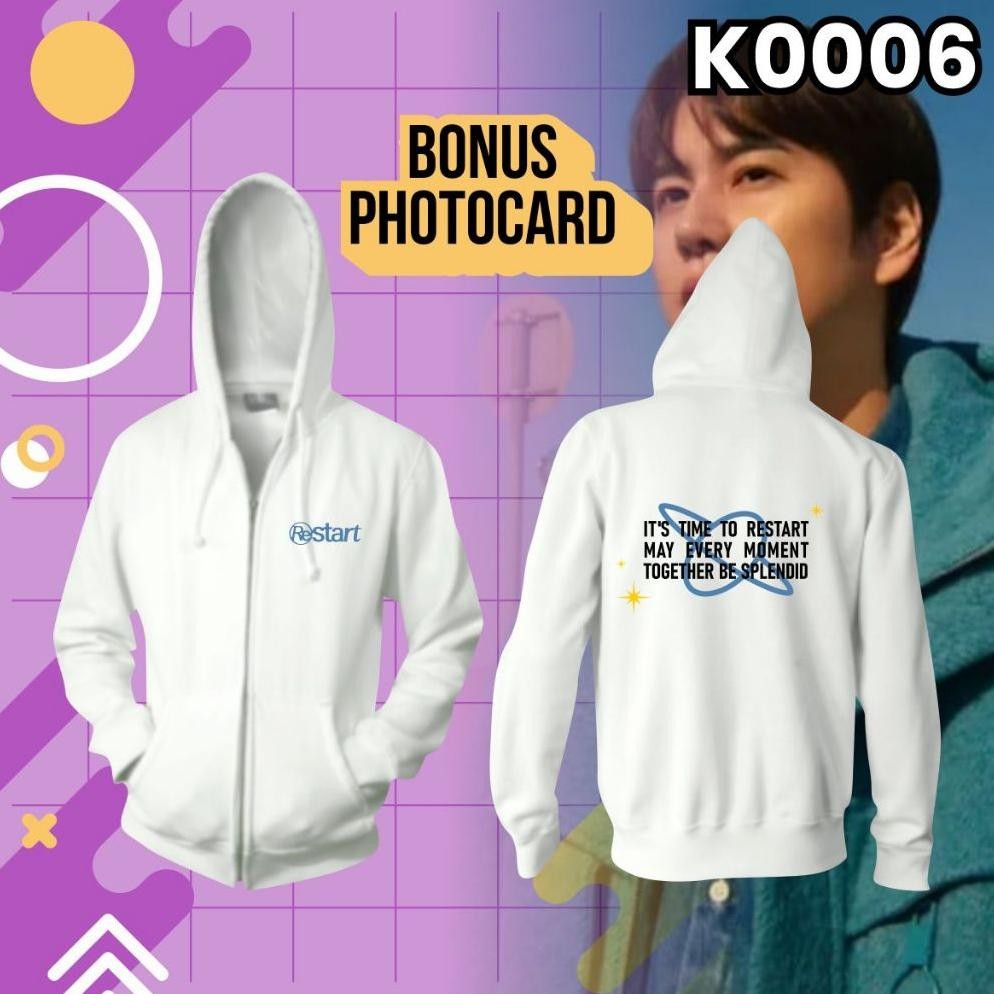 K0006 Jaket Hoodie Kyuhyun Restart Asia Tour Free Photocard