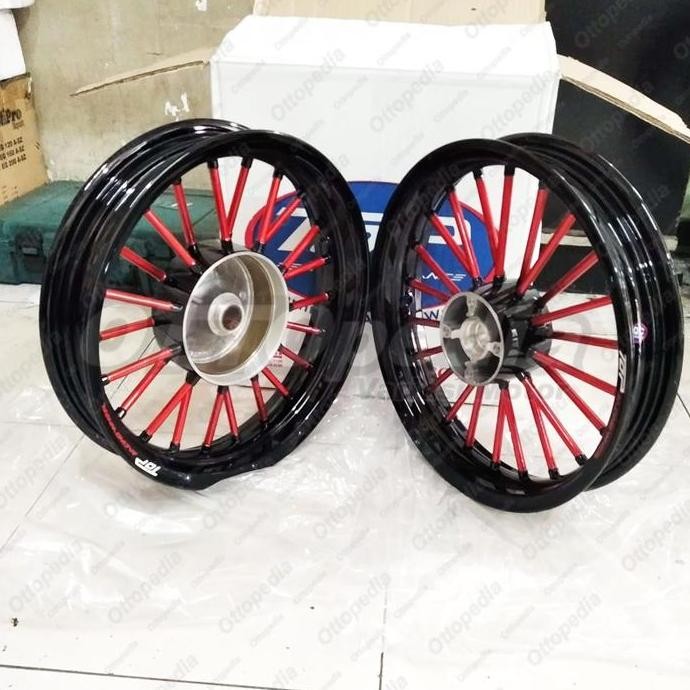 *****] Velg Pelek Racing Tapak Lebar Top Andong Beat Karbu 215/250 Ring 14