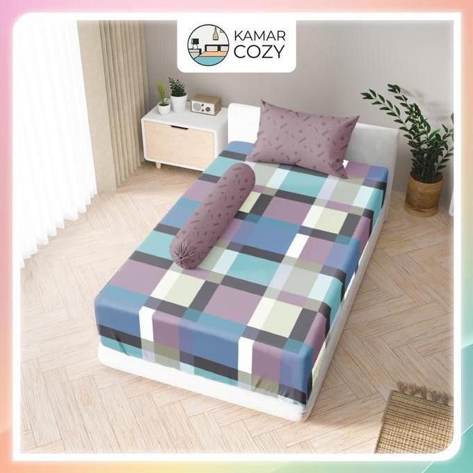 Sprei Kintakun Set Fitted Single 90x200 / 100x200 / 120x200 Darma Dluxe Aesthetic Tinggi 25 cm Estet