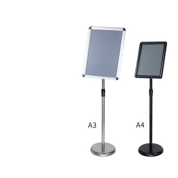 

Standing Sign Frame Floor Stainless Frame Display Stand Display Poster A3/A4 Promo Telescopic Standing Sign Frame 70-120Cm
