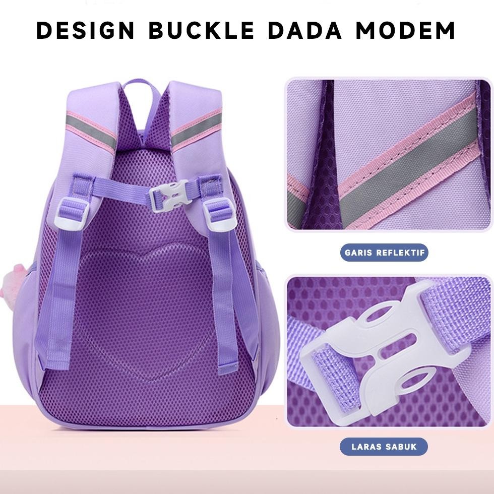 TAS SEKOLAH TAS RANSEL ANAK PEREMPUAN TAS SEKOLAH ANAK PEREMPUAN TAS Tas Anak TK Perempuan PAUD TK 3