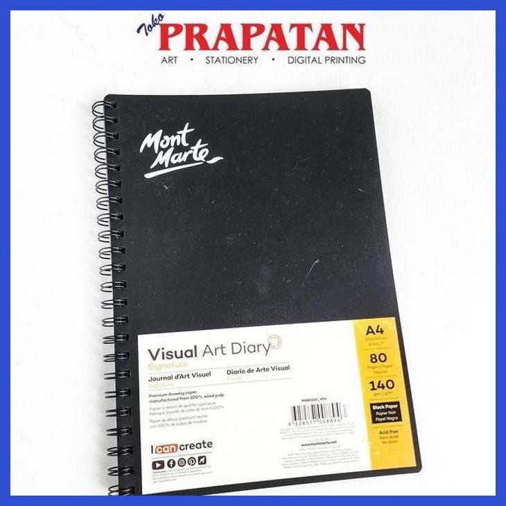 

( SEKOLAH / LUKIS ) COD MONT MARTE VISUAL ART DIARY BLACK PAD (SENI / MENGGAMBAR / ART / KERAJINAN ) SIAP KIRIM