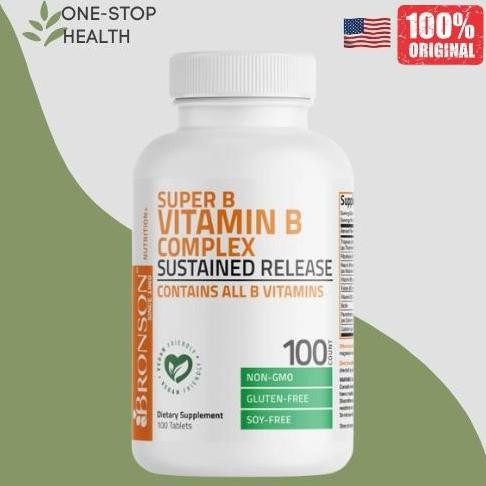BRONSON Vitamin B Complex Sustained Release - 100TABS