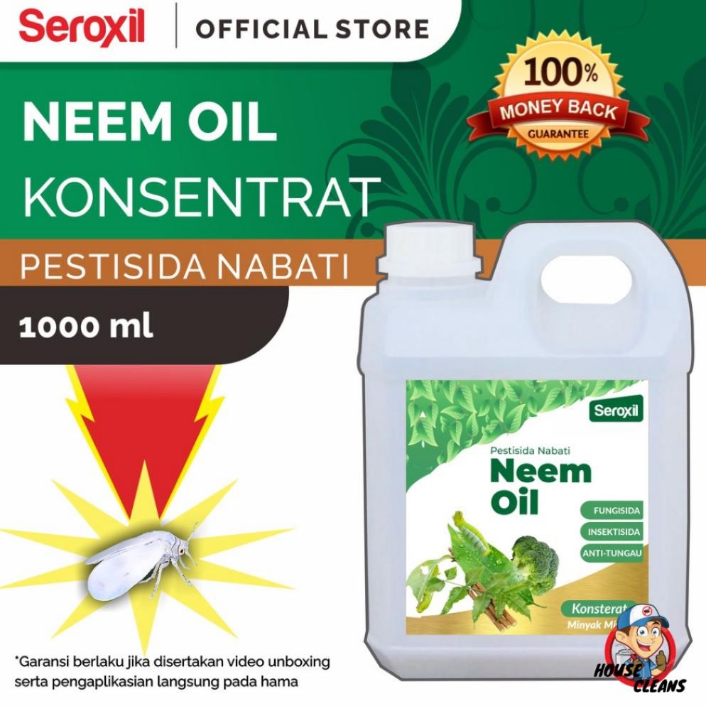 Neem Oil Konsentrat Pestisida Organik / Minyak Mimba Insektisida Taman 1 Liter (Seroxil)