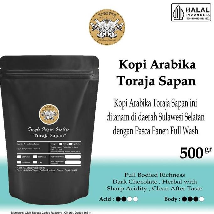 

Kopi Arabika Toraja Sapan 500Gr Biji Atau Bubuk | Arabica Coffee