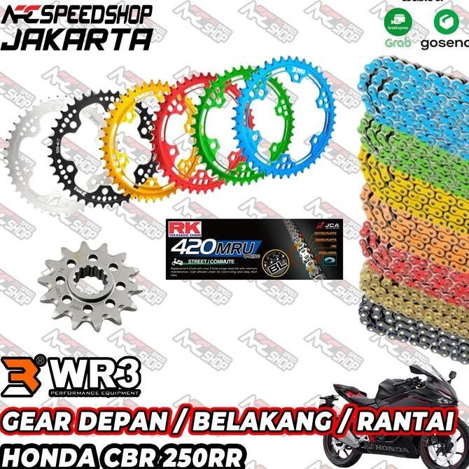 Terlaris Gear Gir Set Depan Belakang Rantai Rk Chain Honda Cbr 250Rr Cbr250Rr Cbr 250 Rr Old New 201