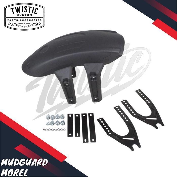 Spakbor Mudguard Morel Fender Cover Cipratan Air Belakang Anti Nyiprat Motor Custom Caferacer Scramb