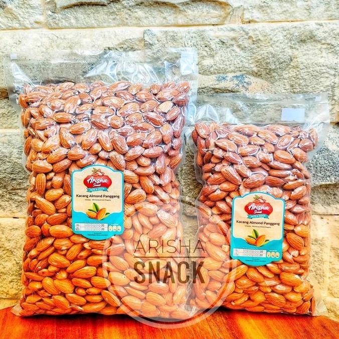 

Kacang Almond Panggang Roasted Almond 1Kg Snack Food Kualitas Terbaik Harga Termurah