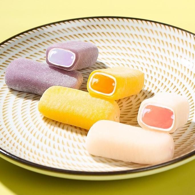 

Snack Cemilan Mochi Buah Manis Fruit Blueberry Manggo Peach 80Gr