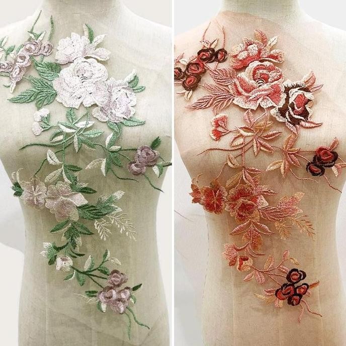 

] lace bordir bunga premium