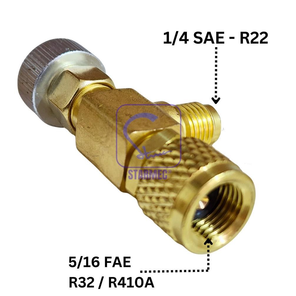 Kran Freon Can Tap Valve R32 R410a KQF-341A Starmec