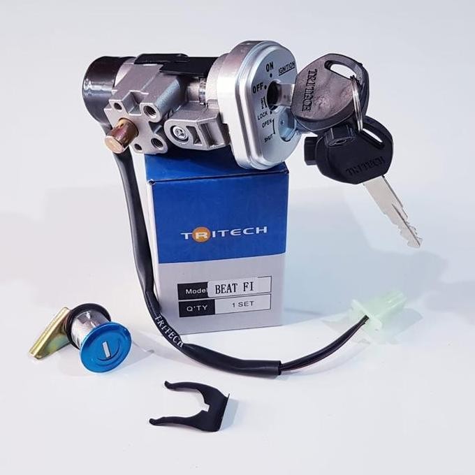 KUNCI KONTAK SET KUNCI JOK ORI TRITECH STANDAR MOTOR BEAT POP/BEAT ESP BEST QUALITY